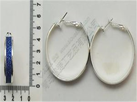 Glitter paper葱粉纸圆圈时尚耳环 Glitter paper葱粉纸圆圈时尚耳环