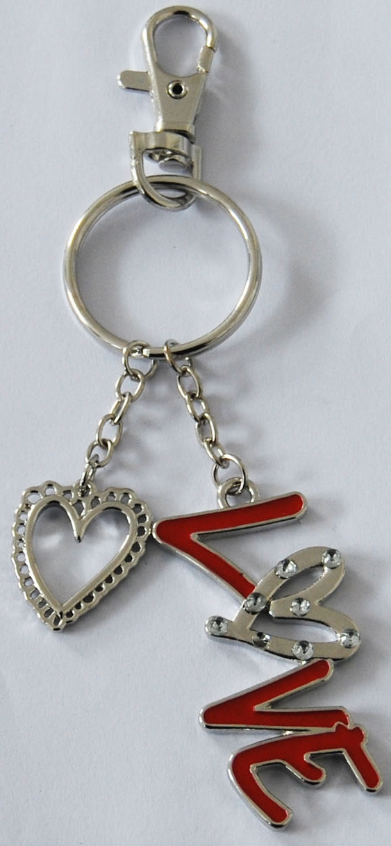 浪漫爱情合金字母钥匙扣